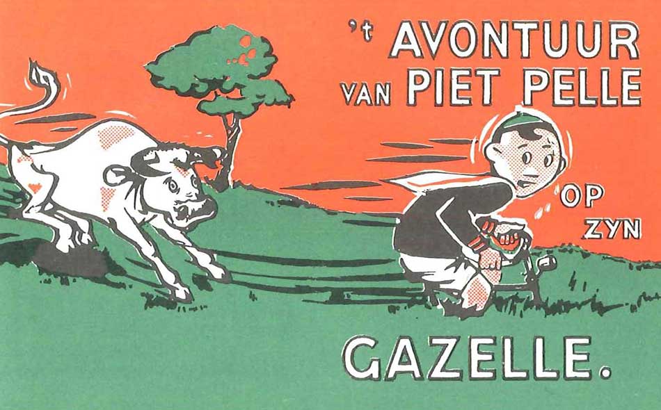 `t avontuur van Piet Pelle op zijn gazelle Geschiedenis Gazelle.nl