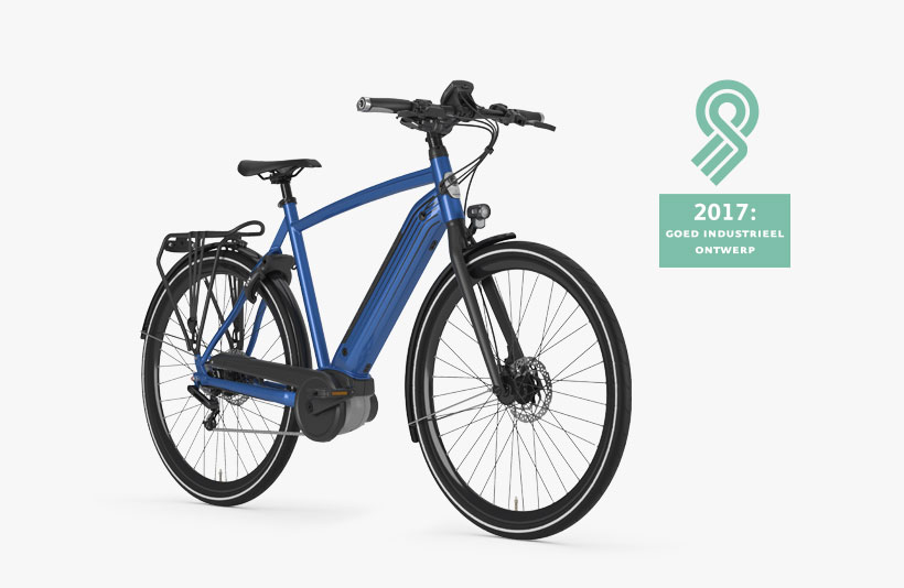 De CityZen C8+ HMB is de lichtste elektrische Gazelle. Met zijn Bosch middenmotor heeft deze fiets een bereik van 180 kilometer.