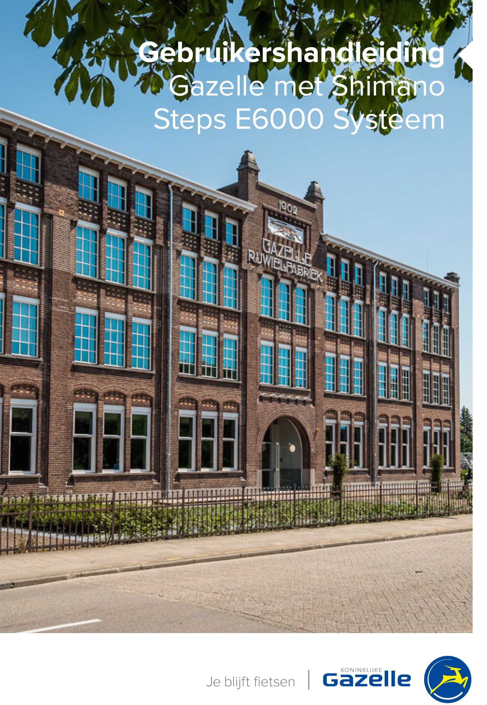 Gebruikershandleiding Gazelle met Shimano Steps E6000 Systeem